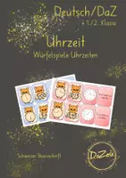 Vorschau - Unterrichtsreihen - Materialpaket Kartenspiele Uhrzeiten - Deckblatt