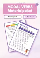 Vorschau - Arbeitsblätter - Materialpaket Modal Verbs (More! 4 Unit 9 Body Talk) - Deckblatt
