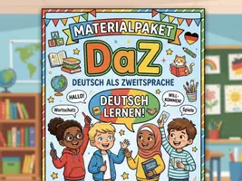 Vorschau - Arbeitsblätter - DaZ - Materialpaket RUSSISCH-DEUTSCH - Deckblatt