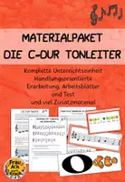 Vorschau - Stundenentwürfe - Materialpaket "Die C-Dur Tonleiter" ~ Grundschule Musik - Deckblatt