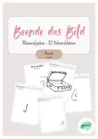 Vorschau - Arbeitsblätter - Materialpaket "Beende das Bild" - Deckblatt
