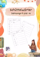 Vorschau - Arbeitsblätter - Materialpaket Schüttelwörter Dehnungs-h und -ie - Deckblatt