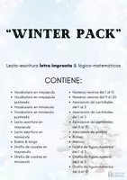 Vista previa - Unidades / Secuencias / Situaciones de Aprendizaje - WINTER PACK 20 recursos (letra de imprenta) - Portada
