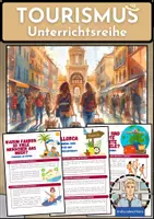 Vorschau - Arbeitsblätter - Tourismus – Unterrichtsreihe mit Infotexten, Aufgaben & Lösungen (Erdkunde Sek I) - Deckblatt