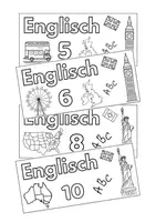 Vorschau - Mal- und Bastelvorlagen - Englisch Deckblätter 5 - 10 - Deckblatt