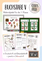 Vorschau - Spiele - Buchstaben V v - Materialpaket für die 1. Klasse - Deckblatt
