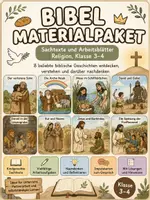 Vorschau - Arbeitsblätter - Bibelgeschichten verstehen - 8 fertige Materialhefte als Komplettpaket - Deckblatt