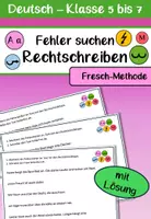 Vorschau - Arbeitsblätter - Materialpaket Fresch-Methode Rechtschreiben 3 ABs - Deckblatt