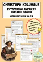 Vorschau - Arbeitsblätter - Christoph Kolumbus - Entdeckung Amerikas und ihre Folgen - Unterrichtsreihe Kl. 7/8 - Deckblatt
