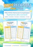 Vorschau - Arbeitsblätter - Ping-Pong Mathematik Komplettpaket: Kopfrechnen aktiv trainieren - Deckblatt