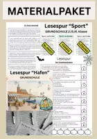Vorschau - Arbeitsblätter - Wachsendes Materialpaket LESESPUREN GRUNDSCHULE 2./3./4. Klasse - Deckblatt