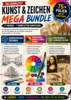 Vorschau - Präsentationen/Tafelbilder - Zeichnen & Kunsttechniken Mega Bundle – Perspektive, Farbtheorie & Renaissance | 70+ Folien - Deckblatt