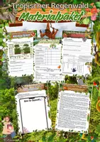 Vorschau - Arbeitsblätter - Materialpaket - Tropischer Regenwald - Deckblatt
