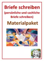 Vorschau - Arbeitsblätter - Materialpaket (Briefe schreiben) - Deckblatt