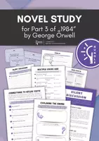 Vorschau - Arbeitsblätter - Sparpaket/Teaching Bundle for Part 3 of "1984" by George Orwell (Chapter-by-Chaper Worksheets) - Deckblatt