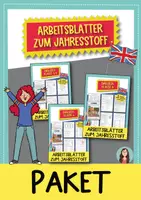 Vorschau - Arbeitsblätter - Englisch Arbeitsblätter zum Jahresstoff - Schuljahresende - Klasse 3–6 - Deckblatt