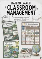 Vorschau - Poster - Materialpaket Classroom Management: Stundenplan/Tagesplan/Kalender/Wetter/Ordnungsdienste - Deckblatt
