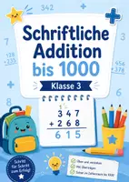 Vorschau - Arbeitsblätter - Schriftliche Addition ZR 1000 - Materialpaket - Deckblatt
