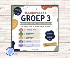 Voorbeeld - MAANDPAKKET 2 (groep 3) - Rekenen & Berijpend lezen (20% KORTING) - Voorblad