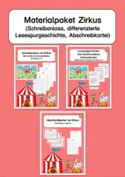 Vorschau - Stundenentwürfe - Materialpaket: Zirkus (Schreibanlass, differenzierte Lesespurgeschichte, Abschreibkartei) - Deckblatt