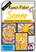 Vorschau - Stundenentwürfe - Materialpaket SOMMER: 3 Projekte SONNE - Deckblatt