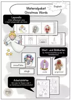 Vorschau - Arbeitsblätter - Englisch Materialpaket Weihnachten: Christmas Words - Deckblatt