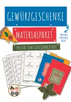 Vorschau - Stundenentwürfe - Materialpaket – DIY Gewürzgeschenke zum Schuljahresende 3 Versionen - Deckblatt