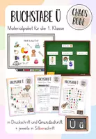 Vorschau - Arbeitsblätter - Buchstabe Ü ü - Materialpaket für die 1. Klasse - Deckblatt