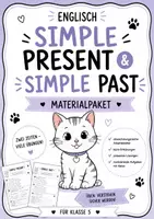Vorschau - Arbeitsblätter - Simple Present & Simple Past – kleines Materialpaket - Deckblatt
