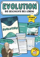Vorschau - Arbeitsblätter - Biologie | gesamte Einheit: "Evolution“ | 21 Arbeitsblätter + Lösungen + 6 Präsentationen | Klasse 9/10 - Deckblatt