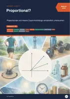 Vorschau - Arbeitsblätter - Proportional oder linear? – Lineare Zusammenhänge verständlich untersuchen - Deckblatt