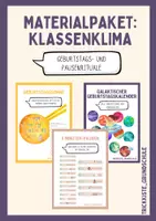 Vorschau - Mal- und Bastelvorlagen - Materialpaket: Klassenklima & Geburtstagsrituale - Deckblatt
