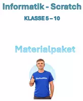 Vorschau - Unterrichtsreihen - Materialpaket zum Erlernen des Programmierens mit Scratch - Deckblatt