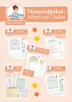 Vorschau - Arbeitsblätter - Wachsendes Materialpaket: Im Duden nachschlagen / Arbeit mit dem Wörterbuch - Deckblatt