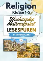 Vorschau - Arbeitsblätter - Interaktive Lesespuren | Wachsendes Materialpakt | Pfingsten, Emmaus-Jünger & Christi Himmelfahrt | 3-fach differenziert | | Förderschule, Grundschule & Sek I | Klasse 1-5 - Deckblatt
