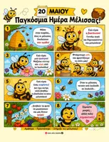 Προεπισκόπηση - Φύλλα εργασίας - ΠΑΚΕΤΟ ΥΛΙΚΟΥ ΓΙΑ ΠΑΓΚΟΣΜΙΑ ΗΜΕΡΑ ΜΕΛΙΣΣΑΣ - ΔΗΜΟΤΙΚΟ - Εξώφυλλο