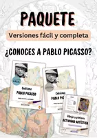 Vista previa - Unidades / Secuencias / Situaciones de Aprendizaje - Pack ¿Conoces a Picasso? - versiones (fácil y completa) con actividades - Portada