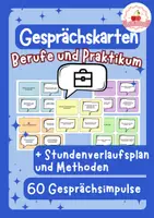 Vorschau - Stundenentwürfe - Praktikum & Berufsorientierung - Gesprächskarten-Bundle - Deckblatt