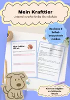 Vorschau - Stundenentwürfe - Materialpaket: Krafttiere in der Grundschule / Klasse 1-4 - Deckblatt