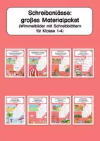 Vorschau - Arbeitsblätter - Schreibanlässe (großes Materialpaket - Wimmelbilder mit Schreibblättern für Klasse 1-4) - Deckblatt
