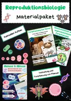 Vorschau - Arbeitsblätter - Fortpflanzung Biologieunterricht: Meiose, Mitose, Keimzellen, Tiere, Pflanzen & Artenerhalt - Deckblatt
