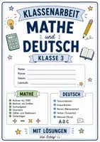Vorschau - Klassenarbeiten - Materialpaket Klassenarbeiten – Deutsch & Mathe Klasse 3 (mit Lösungen) - Deckblatt