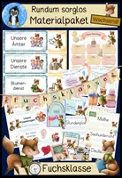 Vorschau - Arbeitsblätter - Fuchsklasse • Wachsendes Materialpaket zum Klassentier Fuchs 🦊 – Deko, Organisation & mehr - Deckblatt