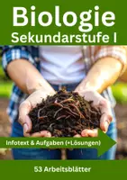 Vorschau - Arbeitsblätter - Biologie Sekundarstufe 1 - 53 Arbeitsblätter - Deckblatt