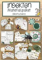 Vorschau - Spiele - Insekten Materialpaket (Wortschatz) - Deckblatt
