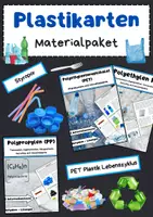 Vorschau - Arbeitsblätter - Plastikarten Materialapket: PET, PE, PP, Polystyrol & Recycling - Deckblatt