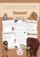 Vorschau - Arbeitsblätter - Steinzeit - Deckblatt