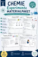 Vorschau - Arbeitsblätter - Chemie-Experimente Klasse 8 – Großes Materialpaket mit Arbeitsblättern - Deckblatt