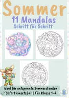 Vorschau - Mal- und Bastelvorlagen - Sommer Mandala Mega Bundle – Schritt für Schritt zeichnen & ausmalen | Kunst Grundschule Klasse 2–5 - Deckblatt