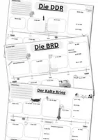 Vorschau - Arbeitsblätter - Nachkriegszeit Zeitleisten - Materialpaket - Deckblatt